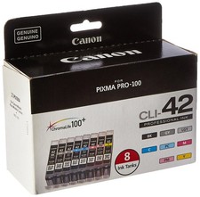 Genuine Canon 6384B007 Color Eight-Color Ink Tank Pack