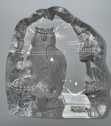 Cristal chouette hibou suède - cristal,