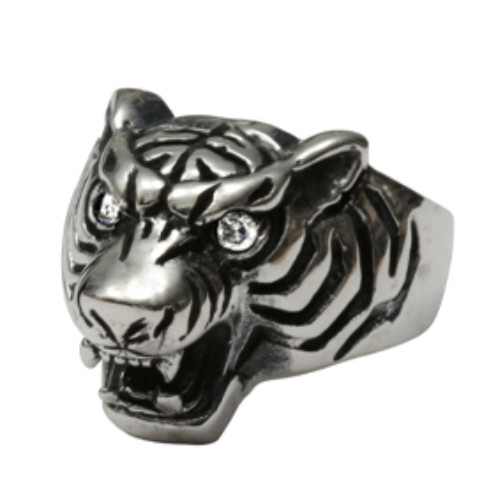 Bague femme metale tiger beat - bague,