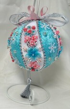  Silk Ribbon Embroidered Ball