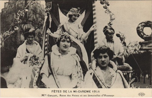 Old postcard paris - paris, mid-kareme