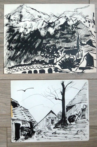 Pyrenees drawings ink china - pyrenees, 2