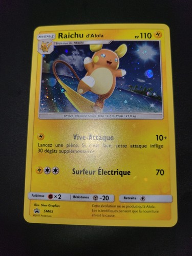 Carte pokemon raichu alola - carte,