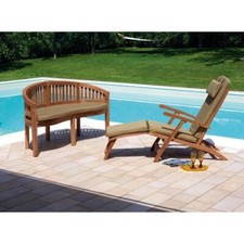 Chaise longue de jardin en