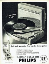 Advertising Advertising 098 1962 Philips A.G 4000 Electrophone