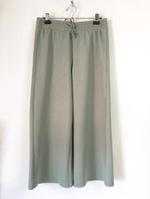 Yogalicious Womens XL Scuba Langston Pant Lily Pad Green Culotte Wide Crop Loung