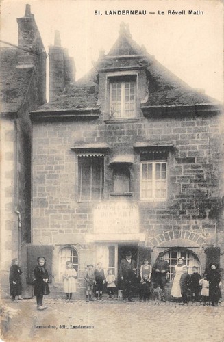 Old postcard landerneau - old, /