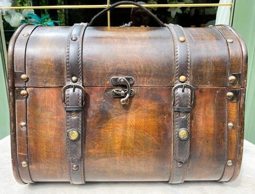 Valise bois ancienne avec - valise,
