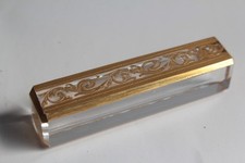 SAINT-LOUIS Gold Thistle Crystal Knife Holder (69527)