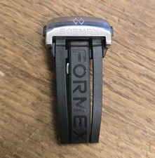 Formex Carbon/SS 20mm Foldover Clasp W/ Tool-free Micro Adjust For Watch Straps