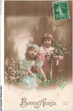 ANBP2-0188-CHILD - Happy New Year - Children - Flowers - Chair