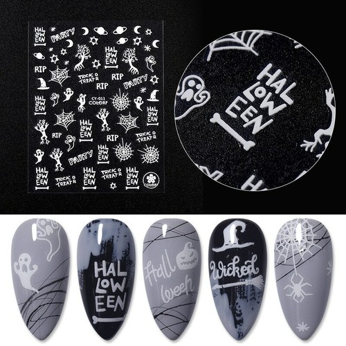 Stickers halloween pour ongles - stickers,