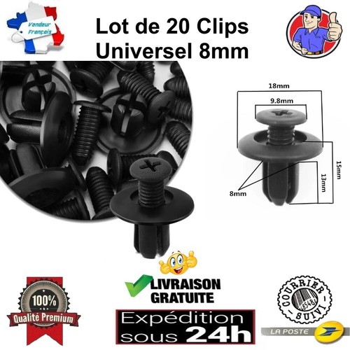 Clips agrafe fixation - 20,