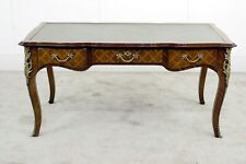 French Bureau Plat Desk Antique Parquetry Writing Table Napoleon III