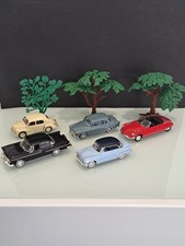 Vintage Collectible Car 1/43rd Lot 5 Pieces Altaya, Norev 