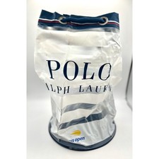 Polo Ralph Lauren US Open White Drawstring Bag Travel Gym Sack White Frost