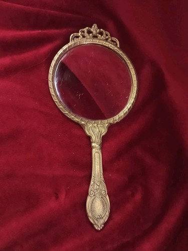 Ancien miroir face main - face,