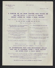 CLERMONT-FERRAND (63) TIRE FACTORY / inclined valve "MICHELIN & Cie" in 1924