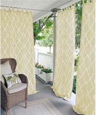 Elrene Corado Indoor outdoor Gazebo Patio 50 x 84 Ivory White Panel