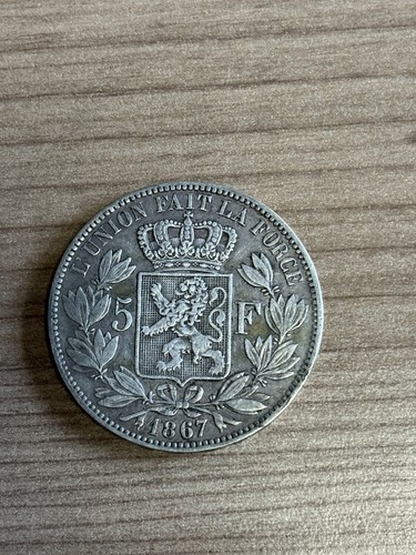 Pièce argent belge 1867 - en, :