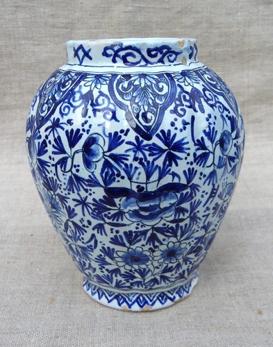 Vase faïence delft - de,