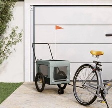 Remorque De Vélo Animaux Chariot A Vélo Chien Avec Roues Poussette Avec Drapeau