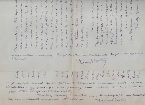 Henry berton 2 lettres - henry,
