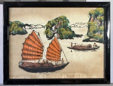 Huile ou aquarelle sur soie 