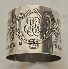 Rond de serviette en argent -