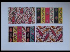 DESSINS POUR ETOFFES -1925- PHOTOLITHOGRAPHIE, CACHEMIRE, ORNEMENTATION