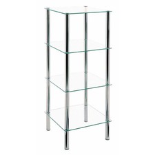 Étagère 4 Niveaux en Verre
