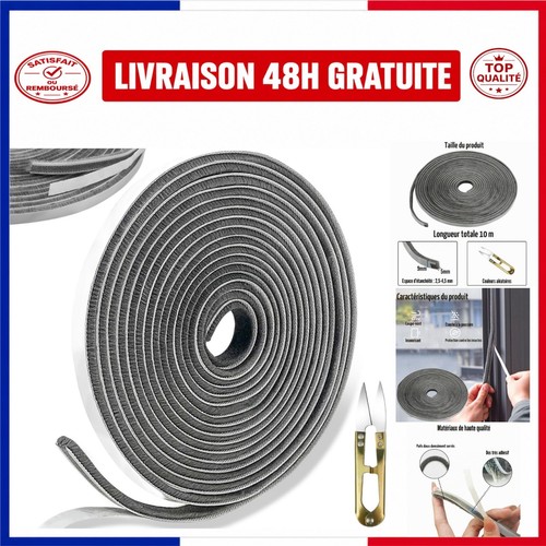 Joint brosse autocollant porte