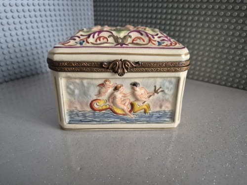 Boîte ancienne porcelaine - boîte,