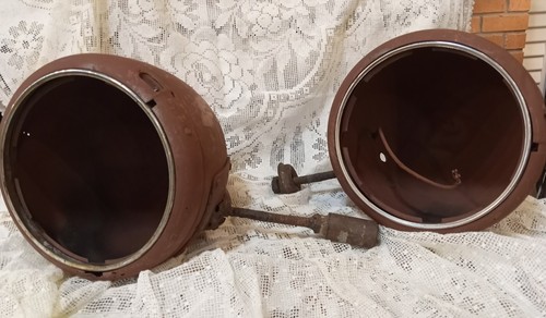 Antique headlight buckets - antique,