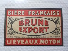 ETIQUETTE  BIERE BRUNE EXPORT