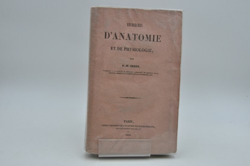 Recherches anatomie de - d’anatomie, et
