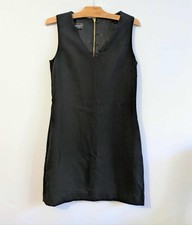 Robe noire droite polyester doublé T36 Zara (2509030)