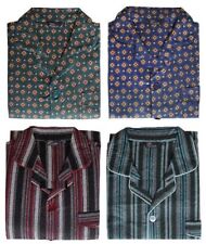 MEN'S WARM TRADITIONAL PYJAMA SET BRUSHED 100% COTTON PJ'S SIZES VARIOUS PATTERN