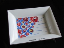 Porcelaine de LIMOGES - Cendrier Vide Poche Publicitaire PROMEDICA - LITO PARIS