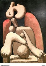 Art - Painting - Pablo Picasso - Woman in Red Armchair - New Card - CPM - V