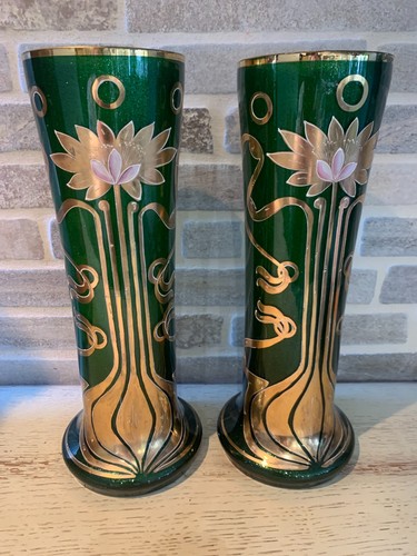 Legras paire vases art - ,