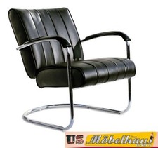 LC-02 Fauteuil Diner Bel Air Noir Mobilier Salon Relax USA