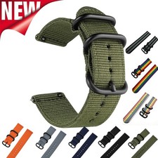 For Samsung Quick Release Watch Band Strap Gear S3 S2 Nylon Canvas 18 20 22 24mm