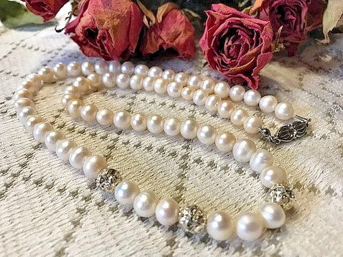 Collier perles culture - , eau