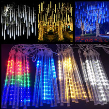 Guirlande LED Solaire Pluie de Météores – Étanche IP65 50 cm  Plusieurs couleurs