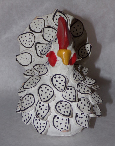 Ancienne figurine coq - coq, poule