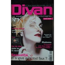 DIVAN 1 2001 DECEMBRE COVER MADONNA " J'AI GRANDI AVEC DEUX IMAGES LA VIERGE ET 