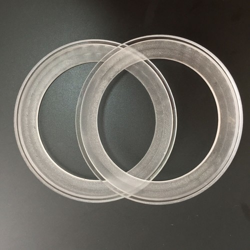 2pcs acrylic transparent - 3.5",