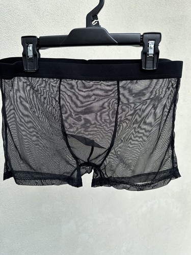 Boxer noir transparence totale