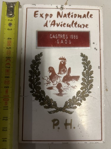 Price plate exhibition poultry